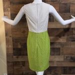 Floral White with Light Green Size 4 Dress #008 Photo 2