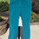 Jones Wear Comfy Teal Corduroy Pants Photo 0