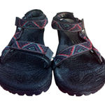 Teva  Black and Purple‎ Textured Sandals Photo 0