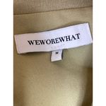 We Wore What Khaki Tan Twill Collared Long Sleeve Full Zip Bomber Coat Jacket Sz M Photo 2