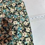 ZARA  Women's Floral Print Ruffled Bell Sleeve Mini Dress Green Cream Size Medium Photo 9