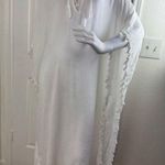 Walter Baker  Cover Up One Size White Acapulco Kaftan Maxi Dress Tassels #186 Photo 1