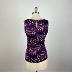 Trina Turk Patterned Silk Tank Top Photo 4