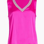 Generation Love NWT Candice Satin & Crystal Top Hot Pink XS Photo 3