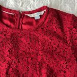 Boden Jennifer Red Lace Sheath Dress Classic Holiday Size 4 Photo 5