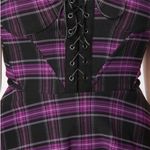 Unique Vintage M Purple Plaid Sweetheart Corset Fit & Flare Swing
Dress 6-8 Photo 2