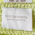 Scotch & Soda  Sweater Womens M Linen Mohair Wool Colorblock Sleeves in Citrus Photo 2