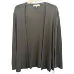 ESCADA Cardigan Sweater Womens Size 42 Gray Wool Knit Open Front Quiet Luxury Photo 1