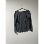 Carmen Marc Valvo  Grey Boatneck Zipper Detail Blouse Size Small Photo 90