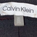 Calvin Klein WO SIZE 3X BLACK BLOUSE LONG SLEEVE OPEN SLEEVE ELASTIC COLLAR EUC Photo 2