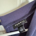 Torrid  navy blue ribbed high neck jumpsuit size 2 (2x or 18/20) Photo 2