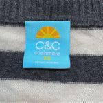 C.C Black and Cream Cardigan with Bold Stripes Size XS Photo 3