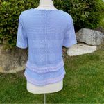 Banana Republic  OPAL LILAC LAVENDER CROCHET BLOUSE Photo 8