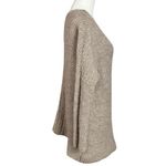 Anthropologie Moth Wool Alpaca Neutral Chunky Knit V Neck Pullover Sweater XS Photo 2
