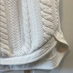 Bordeaux  White Textured Herringbone Quilted Tank Top - Size Small Photo 8