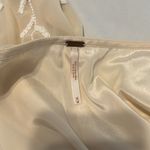 Free People elegant cream size medium beaded flowy shear mini dress EUC Photo 3