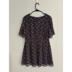 Madewell ‎ Floral Mini Dress V-Neck Flutter Sleeve Party Dress Size L Photo 4