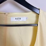 ASTR  The Label Pleated Mini Dress in Yellow Size Large Photo 5