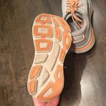 Hoka One One White and Peach Athletic Shoes Orange Size 7.5 Photo 4