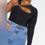 Pretty Little Thing  Black One Shoulder Bodysuit Photo 0