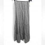 Sim & Sam Chic Gray Polka Dot Maxi Skirt Photo 1