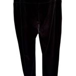 J.Jill  Women's Black Velvet Slim Leggings Size S Casual Soft Photo 0