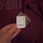 Free People Logo Henley Pullover Size medium Red Photo 3