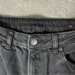 American Eagle  Black Mom Jeans Womens 12 Regular Distressed Destroyed High Rise Photo 2