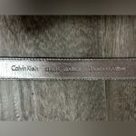 Calvin Klein Jeans  women’s‎ size medium silver green tint leather belt Photo 6