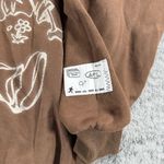 Aelfric Eden  We Vaguely Feel Many Hoodie Brown Anime Grafiti Drop Shoulder Cozy Photo 3