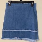 0² Denim O2 Denim medium denim raw hem mini skirt pre owned Photo 5