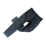 H&M NWT Burgundy & Navy Wide Stripe Side Zip Stretch Ankle Crop Pants 4 Photo 1