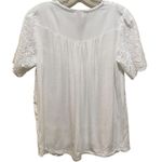 Knox Rose Eyelet Flutter Short Sleeve Blouse White Size Small Photo 7