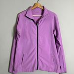 PING Full Zip Lightweight Windbreaker Jacket Womens Medium Purple Thumbhole Golf Photo 1