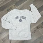 Pro Edge Campus Naval Academy Reverse Weave Sweatshirt‎ Light Grey Medium Gray Photo 11