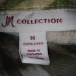 JM Collection  14 Lime Gold Linen TopPlus Photo 2