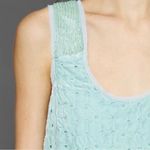 Free People Mint Green Velvet Eyelet Beaded
Sleeveless Mini Dress Photo 3