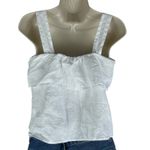 Quince  100% European Linen Square Neck Tank Top White Size XS Photo 6