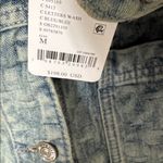 We The Free  People Jacquard Letters
Denim Jacket Size Medium Photo 7