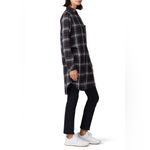 Rails Bianca Grey Black Metallic Plaid Top Tunic EUC Size XS Photo 1