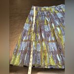 Talbots  Skirt Women’s 2 Blue Green Cotton Spandex Pleated Side Zip Workwear Photo 8