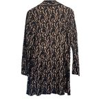 CAbi Cardigan Limited Edition Arabesque Lace Size Small S Black Tan Office Party Photo 5