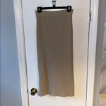 Cuts Clothing Ribbed Midi Skirt Tan Size M Photo 4