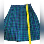Talbots Pleated Wool Skirt Kilt Tartan Plaid Blue Green Womens Size 10 Scottish Photo 8
