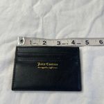 Juicy Couture  Black Faux Leather Card Holder Wallet Photo 4