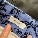 Loft Blue Floral 4in Chino Shorts Dress Shorts Womens 6 Red Yellow Boho Coquette Photo 5