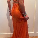 Sparkly Orange Prom Dress Size 2 Photo 0