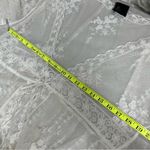 Liv Los Angeles L Sheer Embroidered Robe/Cover up duster long kimono FLAWED White Size L Photo 8