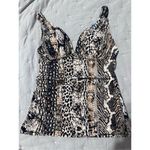 Bleu Rod Beattie New.  animal print tankini top. Size 8. Retails $91. Photo 6