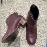 Toms  Leila oxblood leather booties size 9.5 Photo 2